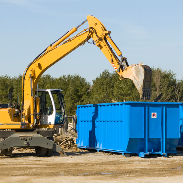 are there any restrictions on where a residential dumpster can be placed in Covington Michigan